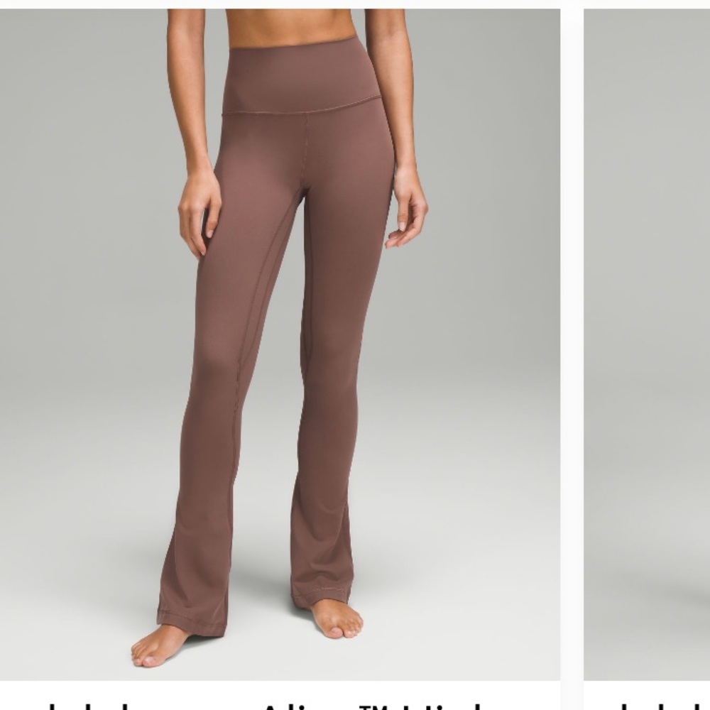 Lululemon Align high rise mini flare- Dark oxide